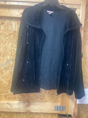 WHITE STAG/Velvet black Jacket - with zipper